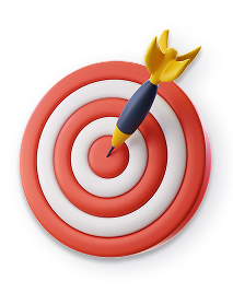 A target with an arrow in the bullseye